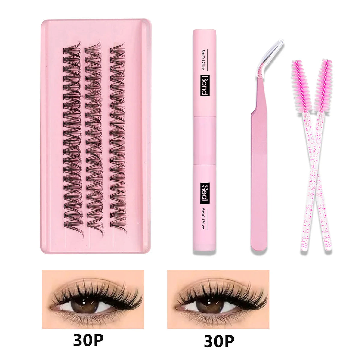 DIY Cluster Lashes Kit-30D, 40D, & 50D