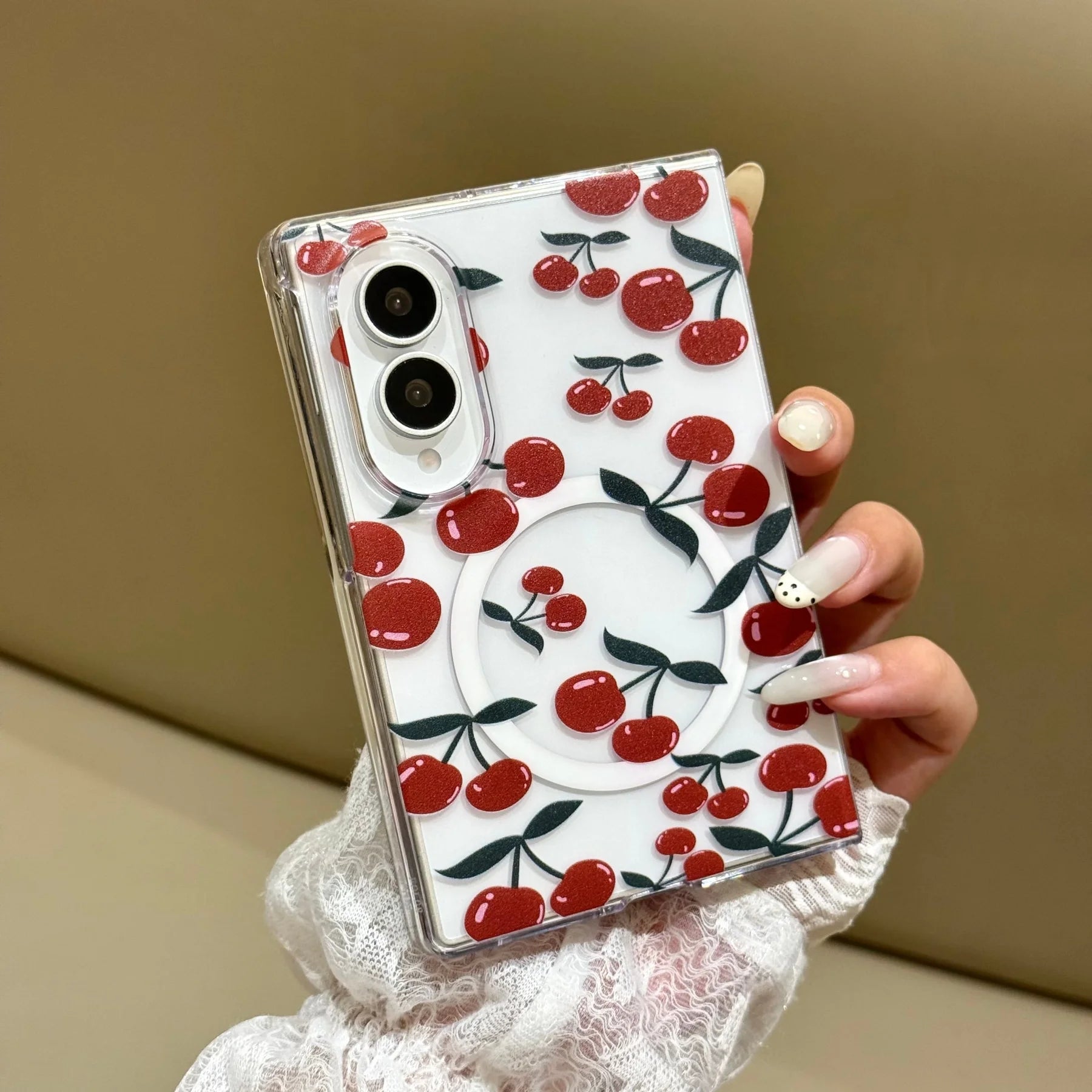 Korean Cute Panda Wrist Strap for Magsafe Case for Samsung Galaxy Z Fold 8, Z Fold  7, Z Fold  6, Z Fold 5 & Fold 8 Ultra