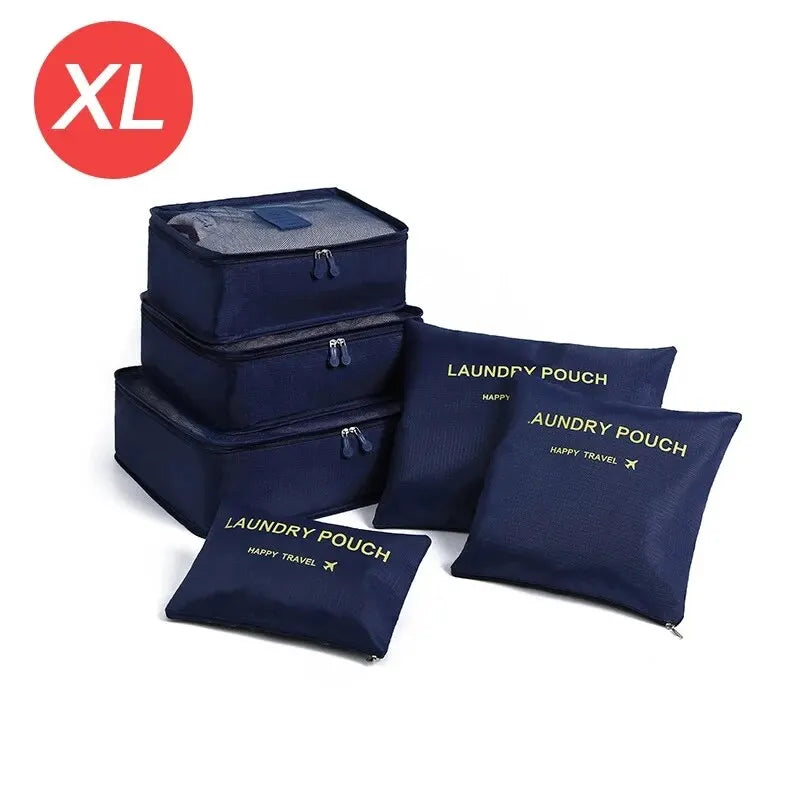 6-Piece Travel Organizer Packing Cube Set