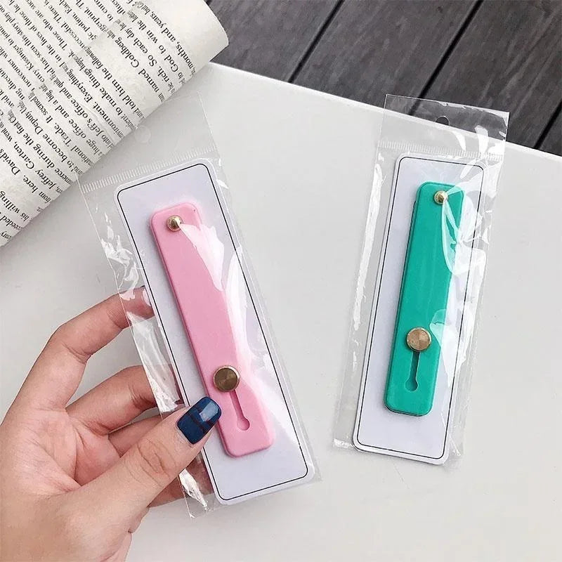 Universal Silicone Phone Finger Ring Holder Adjustable Phone Grip & Stand