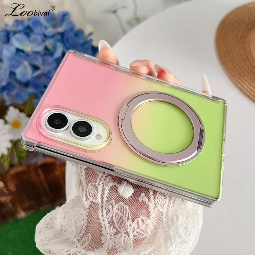 Magsafe Gradient Double Color Bracket Case for Samsung Galaxy Z Fold 8, Z Fold 7, Z Fold 6 & Z Fold 5