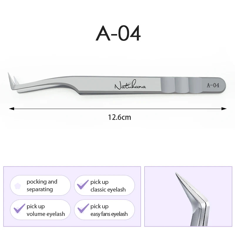 Professional Eyelash Extension Tweezers | Precision Stainless Steel Lash Tweezers