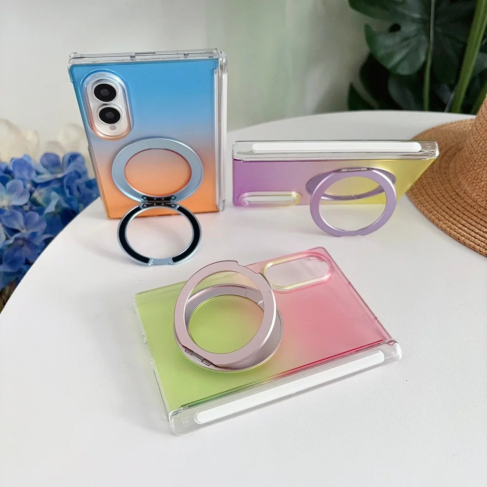 Magsafe Gradient Double Color Bracket Case for Samsung Galaxy Z Fold 8, Z Fold 7, Z Fold 6 & Z Fold 5