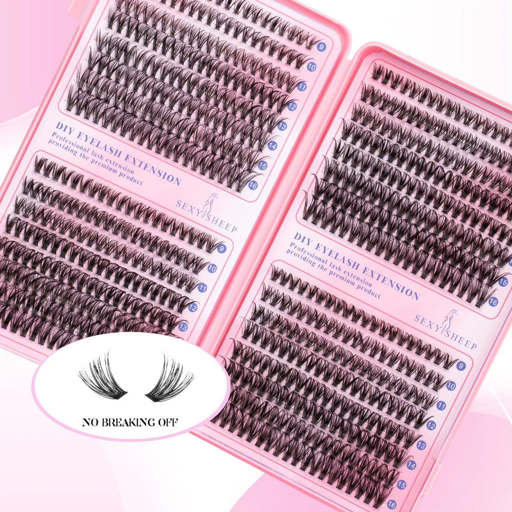 DIY Cluster Lashes Kit-30D, 40D, & 50D