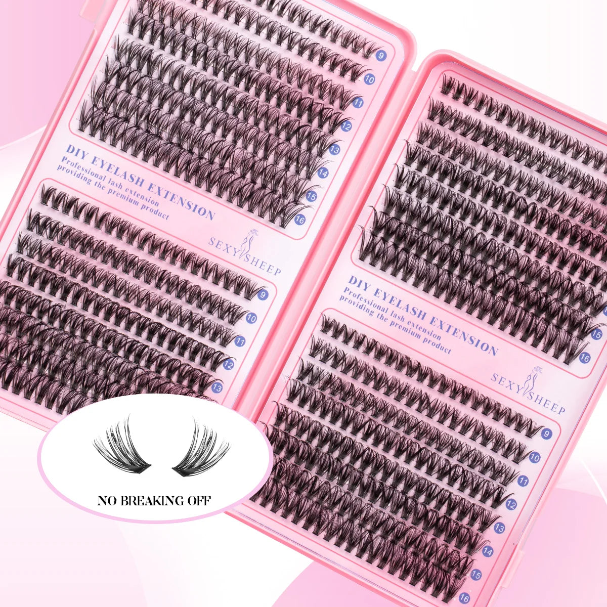 DIY Cluster Lashes Kit-30D, 40D, & 50D