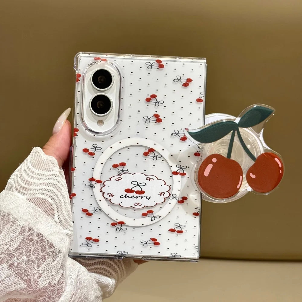 Korean Cute Panda Wrist Strap for Magsafe Case for Samsung Galaxy Z Fold 8, Z Fold  7, Z Fold  6, Z Fold 5 & Fold 8 Ultra